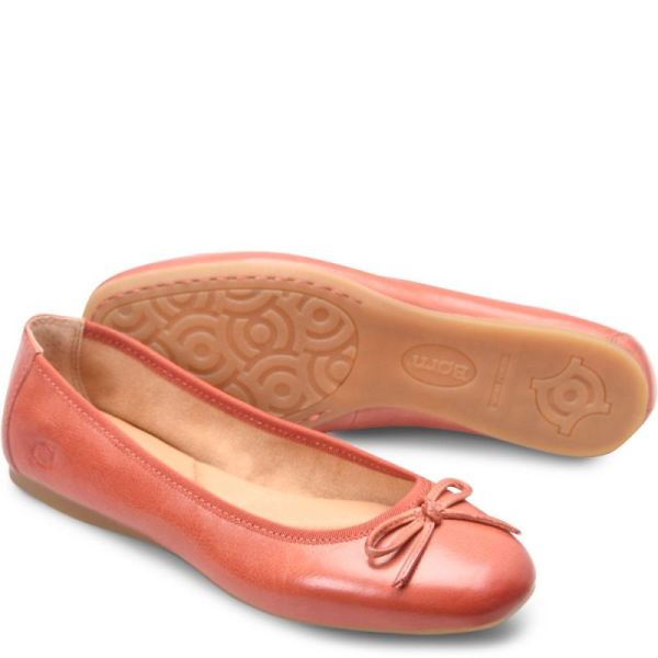 Born | For Women Brin Flats - Rust Cayenne (Red)