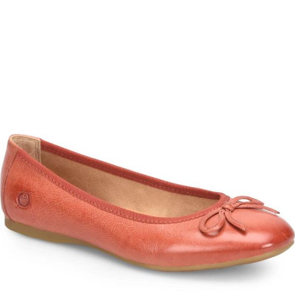 Born | For Women Brin Flats - Rust Cayenne (Red)