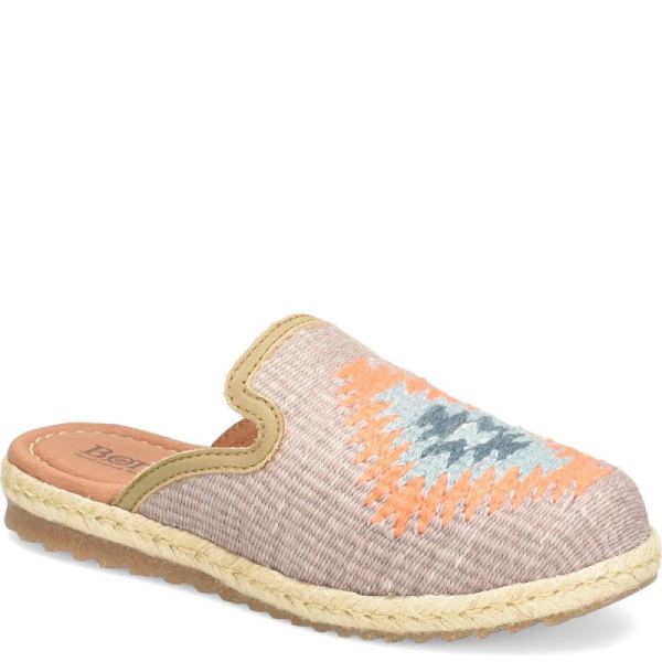 Born | For Women Gretta Clogs - Taupe Cotton Fabric (Multicolor)