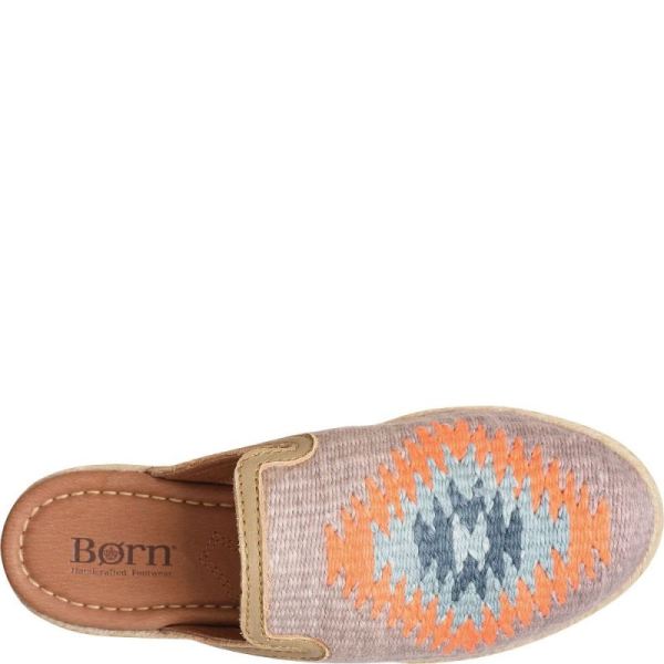 Born | For Women Gretta Clogs - Taupe Cotton Fabric (Multicolor)