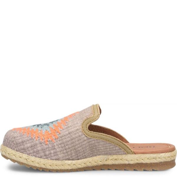 Born | For Women Gretta Clogs - Taupe Cotton Fabric (Multicolor)