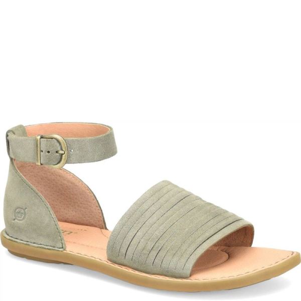 Born | For Women Margot Sandals - Scandinavian Green Suede (Green)