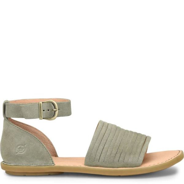 Born | For Women Margot Sandals - Scandinavian Green Suede (Green)