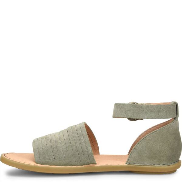 Born | For Women Margot Sandals - Scandinavian Green Suede (Green)