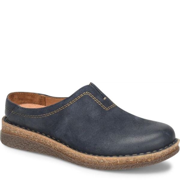 Born | For Women Seana Clogs - Navy Indigo Distressed (Blue)