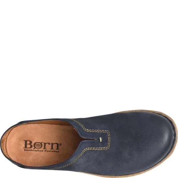 Born | For Women Seana Clogs - Navy Indigo Distressed (Blue)