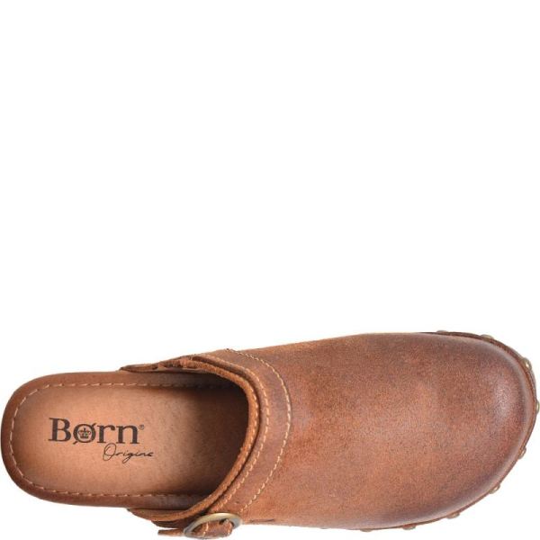 Born | For Women Jewel Clogs - Glazed Ginger Distressed (Brown)