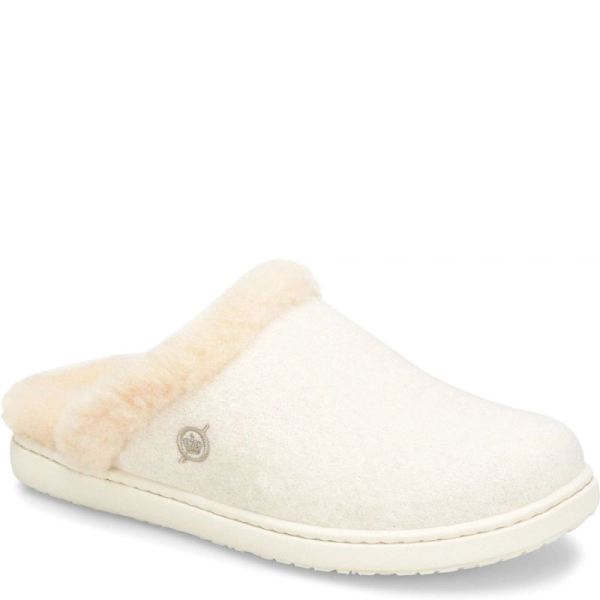 Born | For Women Zoe Clogs - Winter White Wool Combo (White)