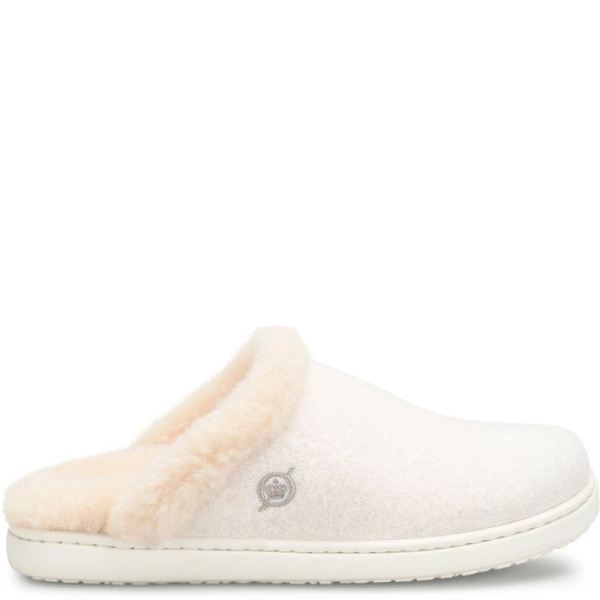 Born | For Women Zoe Clogs - Winter White Wool Combo (White)