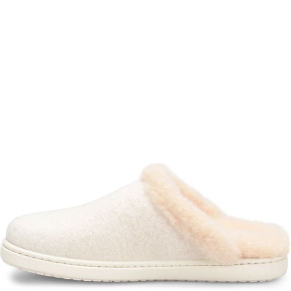 Born | For Women Zoe Clogs - Winter White Wool Combo (White)