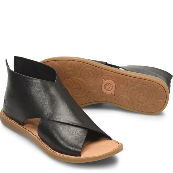 Born | For Women Iwa Sandals - Black Natural Sole (Black)