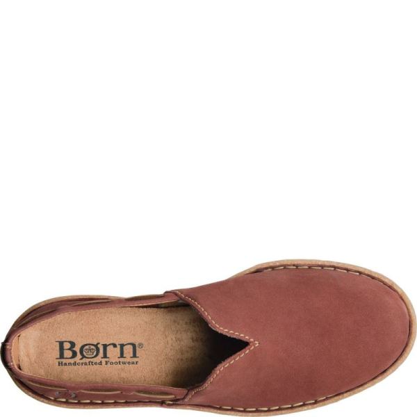 Born | For Women Naya Slip-Ons & Lace-Ups - Brick Nubuck (Red)