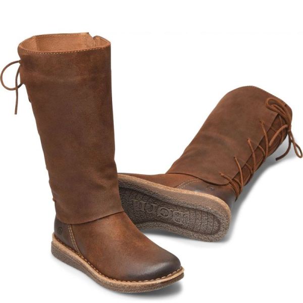 Born | For Women Sable Boots - Glazed Ginger Distressed (Brown)