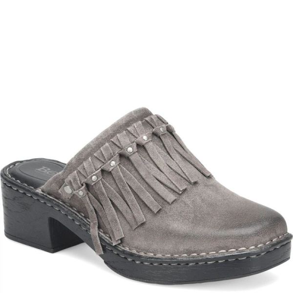 Born | For Women Harmony Clogs - Dark Basalto Distressed (Grey)