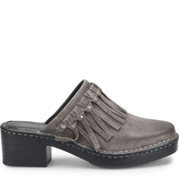 Born | For Women Harmony Clogs - Dark Basalto Distressed (Grey)