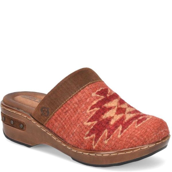 Born | For Women Bandy Blanket Clogs - Rust Blanket Combo (Brown)