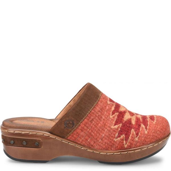 Born | For Women Bandy Blanket Clogs - Rust Blanket Combo (Brown)