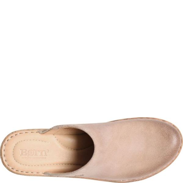 Born | For Women Natalie Clogs - Cream Visone Distressed (Tan)