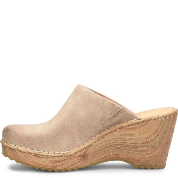 Born | For Women Natalie Clogs - Cream Visone Distressed (Tan)