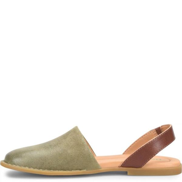 Born | For Women Leif Slip-Ons & Lace-Ups - Kiwi Distressed (Green)