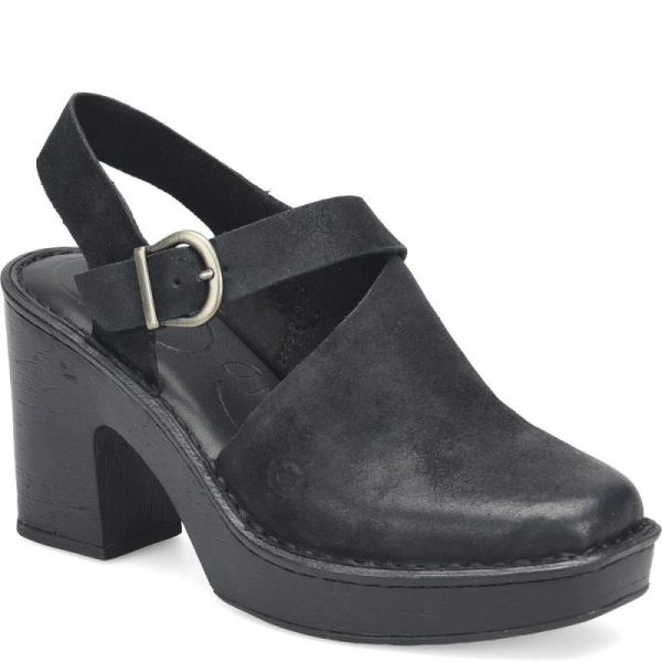 Born | For Women Devlyn Heels - Black Distressed (Black)