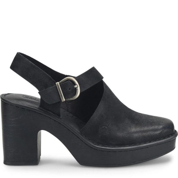 Born | For Women Devlyn Heels - Black Distressed (Black)