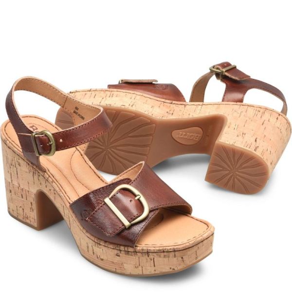 Born | For Women Browyn Sandals - Dark Tan Bourbon (Brown)