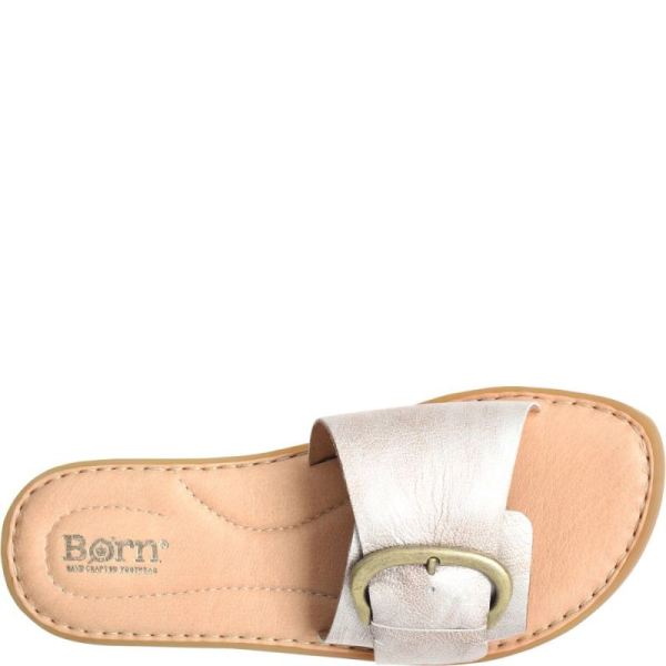 Born | For Women Miarra Sandals - Light Gold Panna Cotta (Metallic)