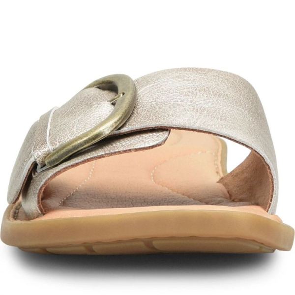 Born | For Women Miarra Sandals - Light Gold Panna Cotta (Metallic)