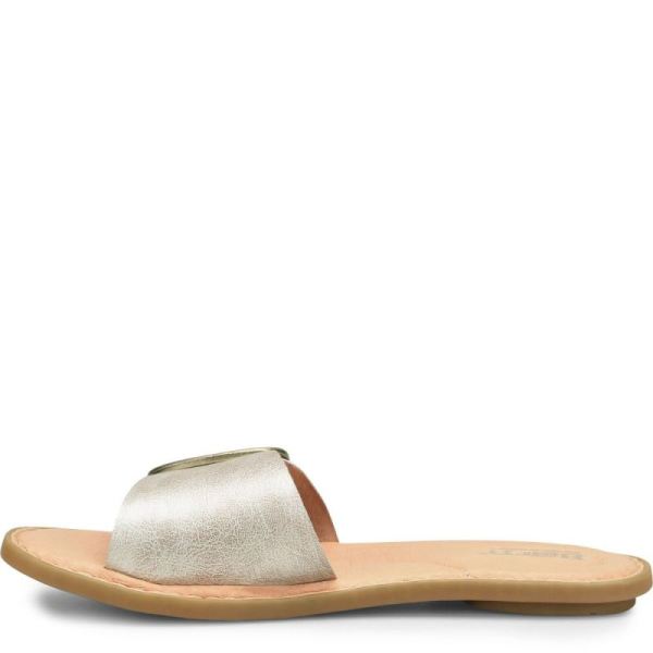 Born | For Women Miarra Sandals - Light Gold Panna Cotta (Metallic)