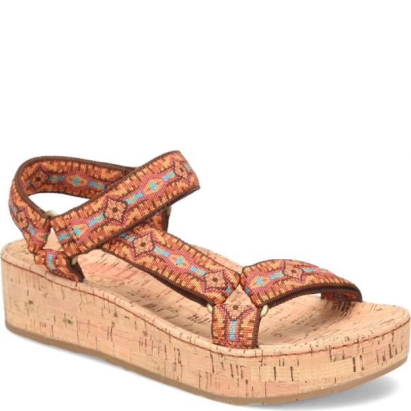 Born | For Women Sirena Sandals - Orange Fabric (Multicolor)