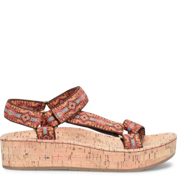 Born | For Women Sirena Sandals - Orange Fabric (Multicolor)