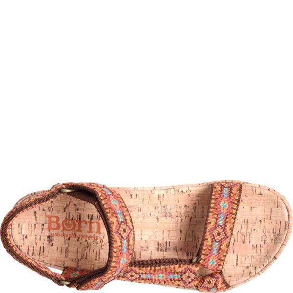 Born | For Women Sirena Sandals - Orange Fabric (Multicolor)