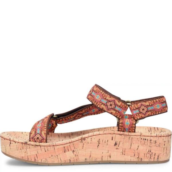 Born | For Women Sirena Sandals - Orange Fabric (Multicolor)