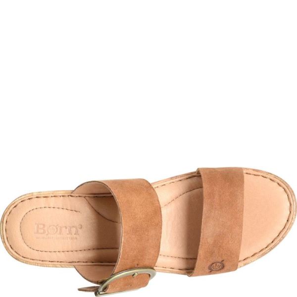 Born | For Women Emily Sandals - Camel Distressed (Tan)