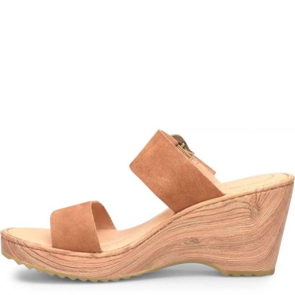 Born | For Women Emily Sandals - Camel Distressed (Tan)