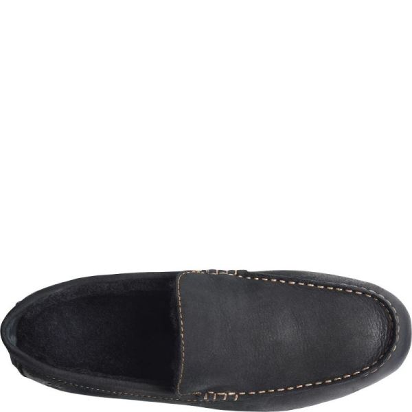 Born | For Men Allan Shearling Slippers - Black Nubuck (Black)