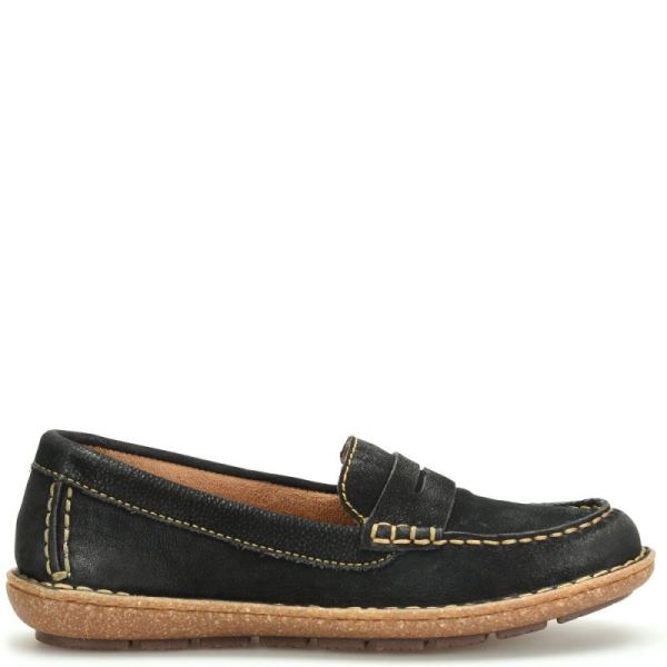 Born | For Women Nerina Slip-Ons & Lace-Ups - Black Nubuck (Black)