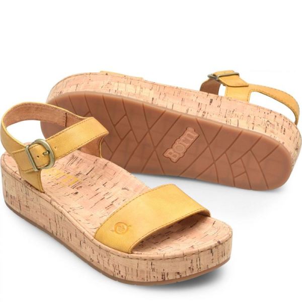 Born | For Women Sari Sandals - Yellow Sun (Yellow)