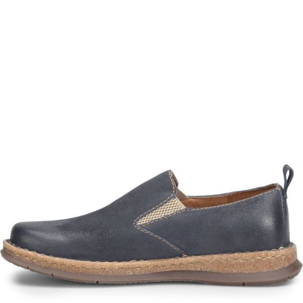 Born | For Men Bryson Slip-Ons & Lace-Ups - Dark Jeans Distressed (Blue)