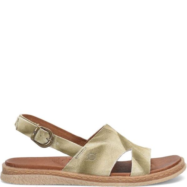 Born | For Women Carah Sandals - Dark Green Olive Suede (Multicolor)