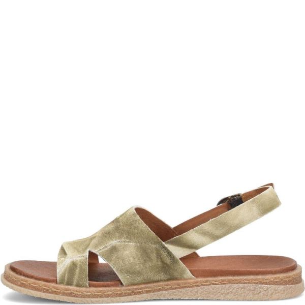 Born | For Women Carah Sandals - Dark Green Olive Suede (Multicolor)