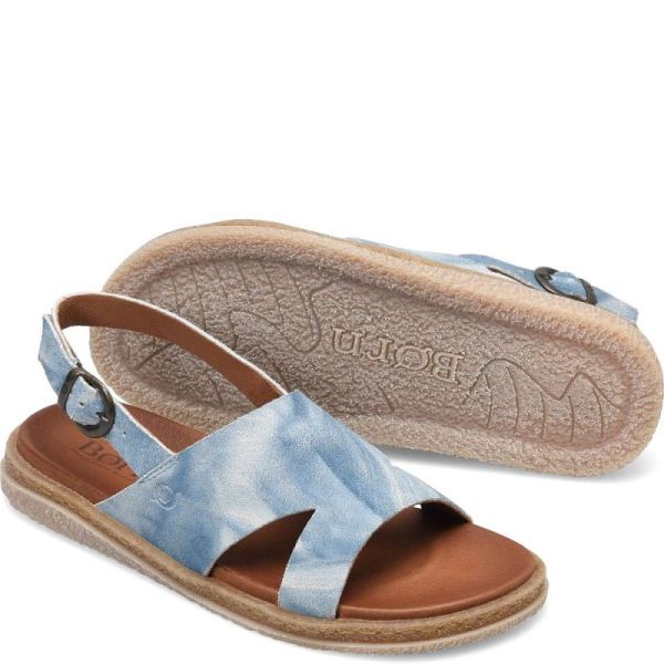 Born | For Women Carah Sandals - Star Light Blue Suede (Multicolor)