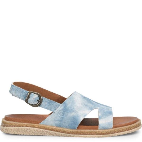 Born | For Women Carah Sandals - Star Light Blue Suede (Multicolor)