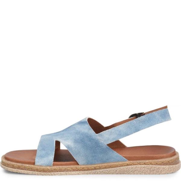 Born | For Women Carah Sandals - Star Light Blue Suede (Multicolor)