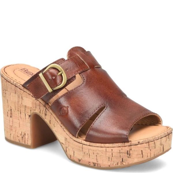 Born | For Women Brooklan Sandals - Dark Tan Bourbon (Brown)