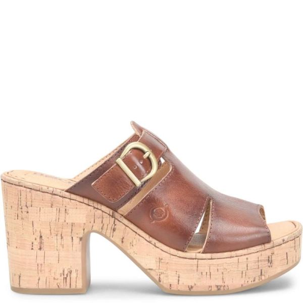 Born | For Women Brooklan Sandals - Dark Tan Bourbon (Brown)