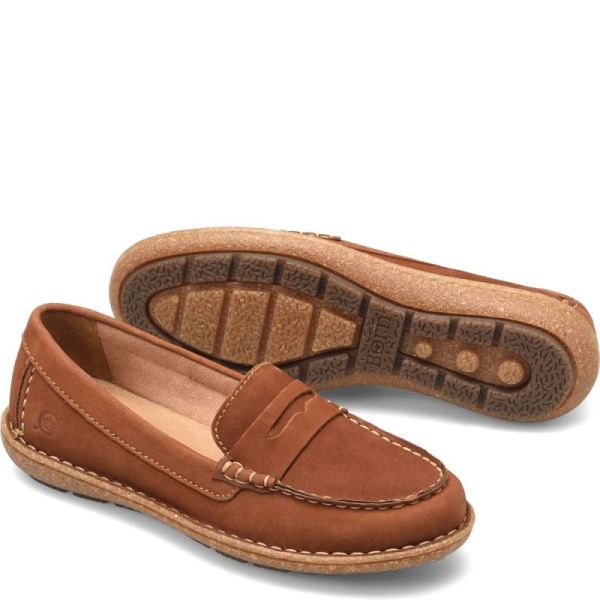 Born | For Women Nerina Slip-Ons & Lace-Ups - Maple Leaf Nubuck (Tan)