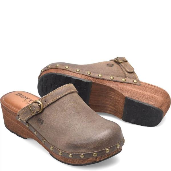 Born | For Women Jewel Clogs - Taupe Avola Distressed (Tan)