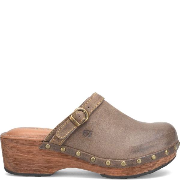 Born | For Women Jewel Clogs - Taupe Avola Distressed (Tan)